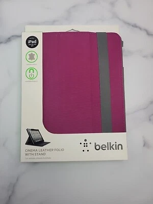 Funda tipo folio de cuero Belkin con soporte para iPad 2/3/4 - Violeta Foto 1 de 2