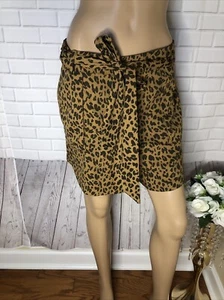 DKNY Jeans Womens Animal Print Comfy Casual Shorts Loungewear Leopard XXS - Picture 1 of 10