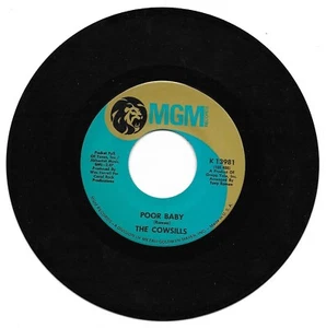 The Cowsills: "Poor Baby" / "Meet Me At The Wishing Well" - '68 - VG+ plays NM! - Picture 1 of 1