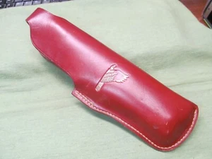 Vtg Geo. Lawrence 39 783 RH Eagle Embossed Leather Holster - Desert Eagle Pistol - Picture 1 of 13