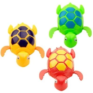 3pc Wind-up Swimming Turtle Animal Toys Baby Child Bath Time Clockwork Float - Picture 1 of 11