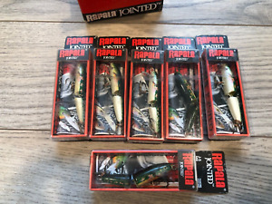 CASE of (6) NEW Rapala Jointed 5 Minnow MN Rare New old stock color Hard to Find