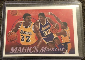 MAGIC JOHNSON, 1991-1992 UPPER DECK "MAGIC'S MOMENT" CARD - Picture 1 of 2