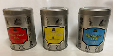 Jacksons of Piccadilly *BBE 2005* TEA Lettering 125g Tea Tins x3 New/Sealed
