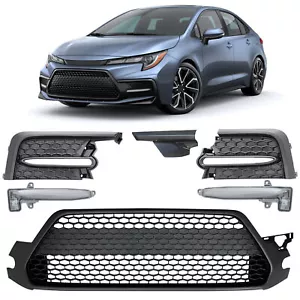 Juego de cubierta antiniebla de remolque de parrilla inferior delantera para Toyota Corolla SE XSE 2020-2022 - Imagen 1 de 12