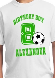Soccer Birthday Shirt - Soccer Party Supplies - Soccer Custom Shirt - Soccer - Picture 1 of 2