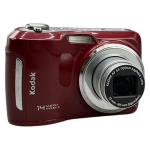Kodak EasyShare C195 Digitalkamera 14 MP Rot 5x Zoom Point Shoot Kamera 165mm - Bild 1 von 10