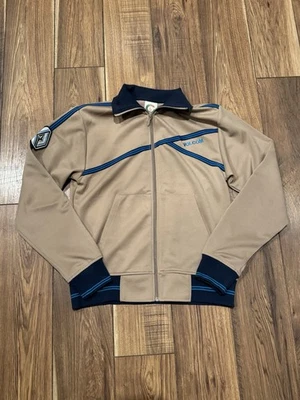 Chaqueta deportiva vintage Y2K Volcom para hombre azul tostado medio cremallera completa Cyber Grunge Foto 1 de 4