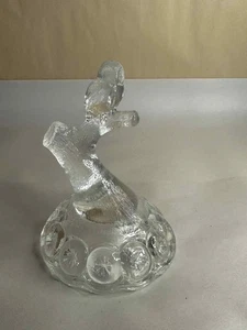 Moon And Star Glass Clear Owl Tree - Picture 1 of 2