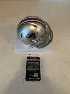 Caleb Downs Autographed Signed Ohio State Mini Helmet Riddell JSA Cert - Picture 1 of 4