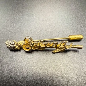 Selena Quintanilla-Pérez Brosche Anstecknadel~Namensschmuck~Rose~selten~gold/silberfarben~Rarität - Bild 1 von 5