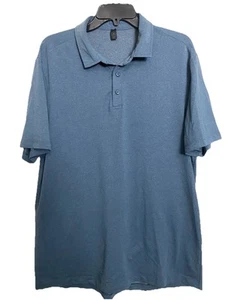 Camisa Polo Lululemon Para Hombre XL Azul Transpirable Ligera Rendimiento - Imagen 1 de 6