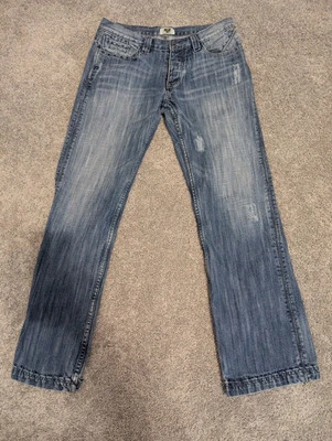 JEANS ANTIGUOS DENIM TALLA 34x31 bolsillos bordados Foto 1 de 4