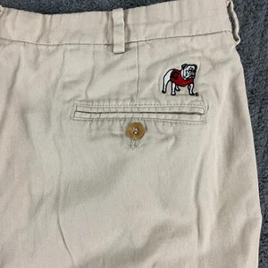 Peach State Pride Pants Mens Fits 38x30 UGA Georgia Bulldog Standing Dawg Chino - Picture 1 of 13
