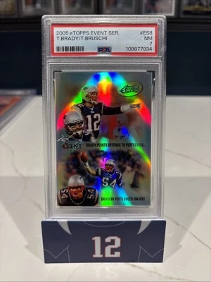 TOM BRADY 2005 ETOPPS PSA 7 TEDY BRUSCHI PATRIOTS RARE INVEST GOAT HOF MVP TB12 - Image 1 of 2
