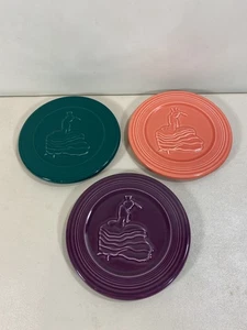 (3) Fiesta Multi-Color Dancing Lady Trivets - Picture 1 of 5