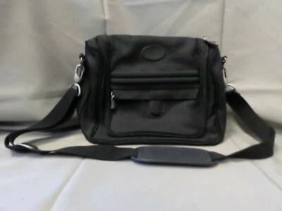 Дорожная сумка Atlantic Seahorse 12 дюймов ручная кладь черная холщовая с плечевым ремнем  - Изображение 1 из 4