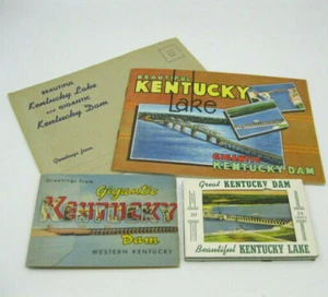 Vintage 1950er Ky Lake Dam Lot 28 Seiten Heft, 20 Karten Set & ausklappbar Tenn Kentucky - Bild 1 von 12