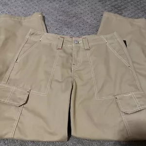 True Religion Women's Big T Military Cargo Pants Travertine Khaki 29 MSRP $139 - Picture 1 of 8