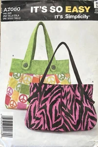 Simplicity A2080 Handbag Purse Pattern One Size Uncut - Picture 1 of 2