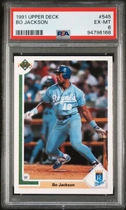 1991 Upper Deck - #545 Bo Jackson PSA 6 - Picture 1 of 3