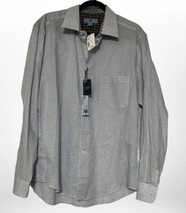 NWT Egara Shirt Mens XL Multicolor Check Long Sleeve Button Up - Picture 1 of 6