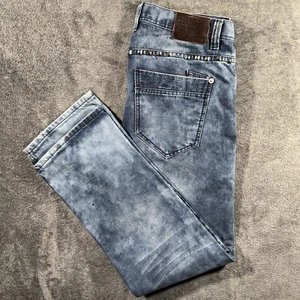 Jeans Decibel Para Hombre 38x34 Azul Desteñido Usado Lavado Relajado Urbano Estilo Callejero Denim - Imagen 1 de 19