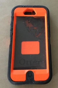 Iphone 5/5s Otterbox Case Defender Orange Preowned - Picture 1 of 6