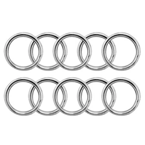 10 PCS Heavy Duty 1.5" Metal O Ring For Tie Down Straps Tent Nickel Plated  - Picture 1 of 7