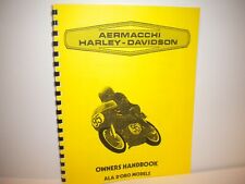 Harley-Davidson Aermacchi Ala D"Oro 250 & 350  Competition Race Spec Booklet-NEW