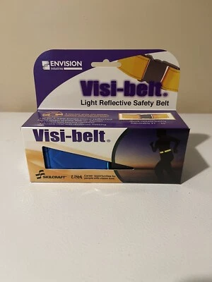 反光安全带 Skilcraft Visi-belt 蓝色跑步自行车步行带 31-55 — 第 1/4 张图片