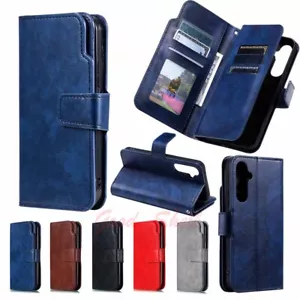 For Samsung A14 A24 A34 A54 A13 A23 A33 A53 Wallet Flip Leather Phone Case Cover - Picture 1 of 31