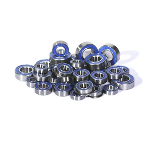 KIT DE RODAMIENTOS SELLADOS DE GOMA AZUL COMPLETO TEAM LOSI LST AFTERSHOCK 38 PIEZAS POR FFRC EE. UU. - Imagen 1 de 2