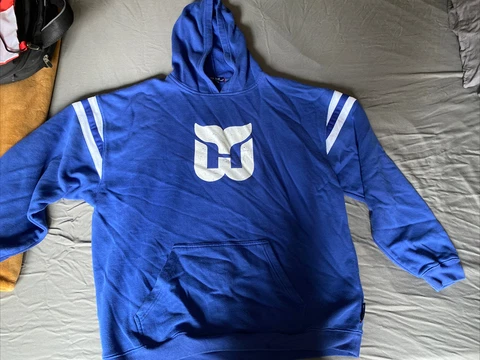 Hartford Whalers NHL Vintage Hoodie Sweatshirt Men 2XL Cover