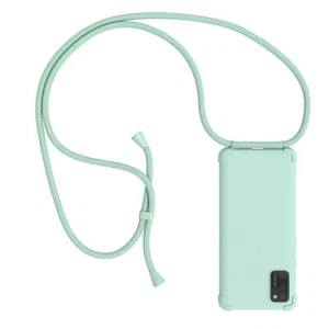 Für Samsung Galaxy A41 Handyhülle zum Umhängen Kette Kordel Hülle Tasche Grün - Bild 1 von 7