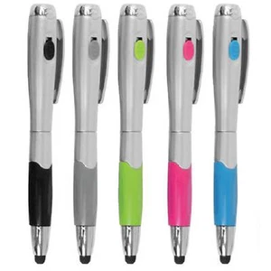 5pcs 3in1 Touch Screen Stylus + Ballpoint Pen + Flashlight For Pad iPhone Tablet - Picture 1 of 5
