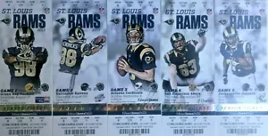 Talones de boletos de temporada de los St. Louis Rams 2013 - ¡Como nuevos! Buy-it-now is for 1 - Imagen 1 de 2