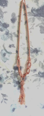 Collar RJ Graziano Follow the Sun Semilla Cuentas Borla Gota Potay ROSA NUEVO **LEER Foto 1 de 4