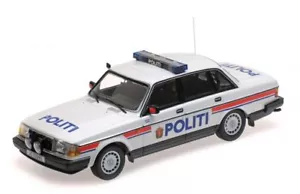 MINICHAMPS 1986 Volvo 240 GL 'Politi Norway' Police Car LE of 300pcs 1:18*New! - Picture 1 of 1