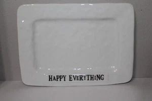 Tabletop Happy Everything  Plate Ceramic Party  Appetizer Dish 79176 - Picture 1 of 4