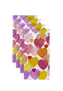 Confetti Hearts 18" x 18" Napkins 1 Dozen - Picture 1 of 1