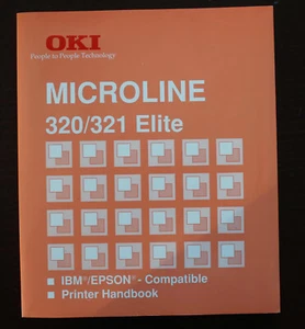 Operating, configuration and programming manual for OKI 320/321 printers. - Zdjęcie 1 z 4