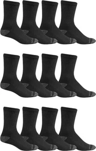 Fruit of the Loom Mens 12 Pair Pack Dual Defense Cushioned Socks - Picture 1 of 9