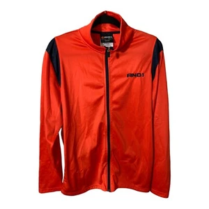AND1 Jacke Herren Medium Orange/Marine Basketball Warm Up Neu ohne Etikett - Bild 1 von 7