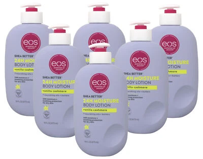 6 Pack of EOS Shea Better Body Lotion, Vanilla Cashmere 16 Ounce - Image 1 of 2