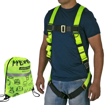 Safety Harness 1D Ring Fall Protection Full Body ANSI OSHA UL JORESTECH