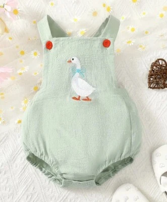NUEVO Mono mameluco sin mangas Goose Farm para bebé niño Foto 1 de 4