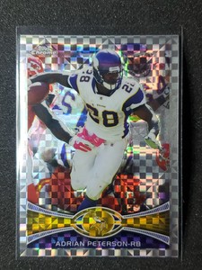 2012 Topps Chrome ADRIAN PETERSON XFRACTOR #158 VIKINGS