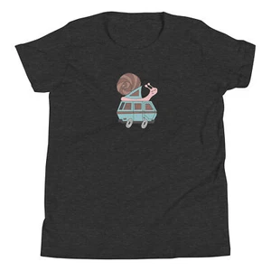 Sally Snail Vanagon T3 Westy Camper Van Boy Girl Child Kid Youth T-Shirt Cute - Picture 1 of 9