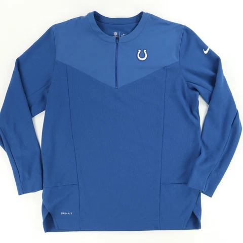 Nike Indianapolis Colts Onfield Dri-fit Sweatshirt Blue Men's L Cover